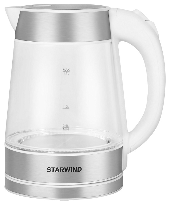 Чайник Starwind SKG2011 2200Вт (White/Silver) купить в интернет-магазине icover