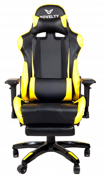 Novelty RGC-8077 - компьютерное игровое кресло (Black/Yellow) купить в интернет-магазине icover