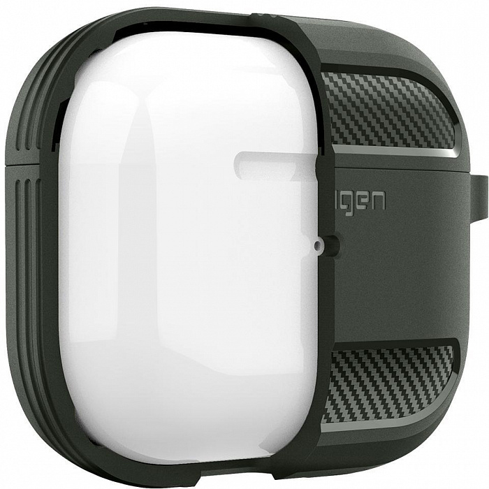 Чехол Spigen Rugged Armor (ASD01979) для AirPods 3 (Green) купить в интернет-магазине icover