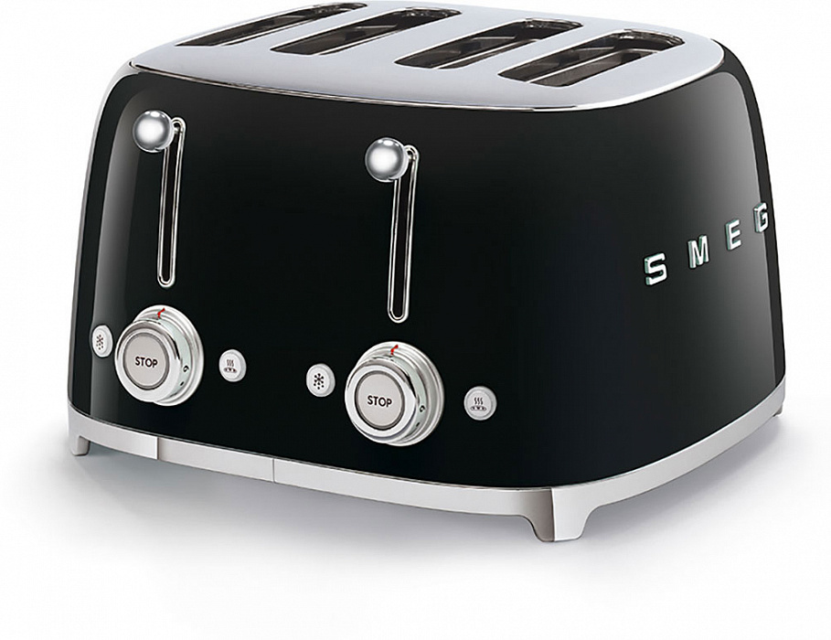 Тостер Smeg (TSF03BLEU) на 4 ломтика (Black) купить в интернет-магазине icover