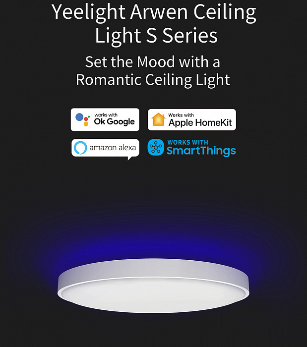 Потолочная лампа Yeelight Arwen Ceiling Light 450S (YLXD013) купить в интернет-магазине icover