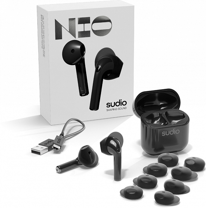 Беспроводные наушники Sudio Nio (Black) купить в интернет-магазине icover