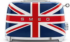 Тостер Smeg (TSF01UJEU) на 2 ломтика (British Flag) купить в интернет-магазине icover