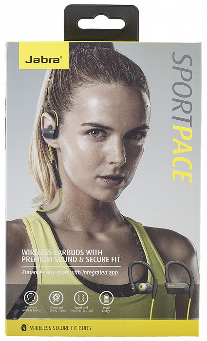 Беспроводная гарнитура Jabra Sport Pace Wireless (Lime) купить в интернет-магазине icover