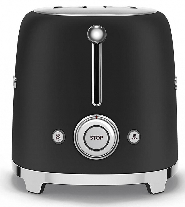 Тостер Smeg (TSF01BLMEU) на 2 ломтика (Black Matte) купить в интернет-магазине icover