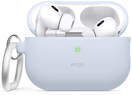 Чехол Elago Silicone Hang Case (EAPP2SC-HANG-LBL) для AirPods Pro 2 (Light Blue) купить в интернет-магазине icover