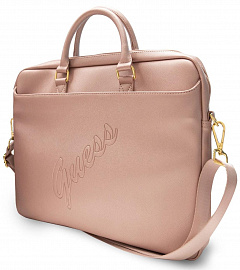 Сумка Guess Saffiano Script Logo (GUCB15PUSASPI) для ноутбука 15'' (Pink) купить в интернет-магазине icover