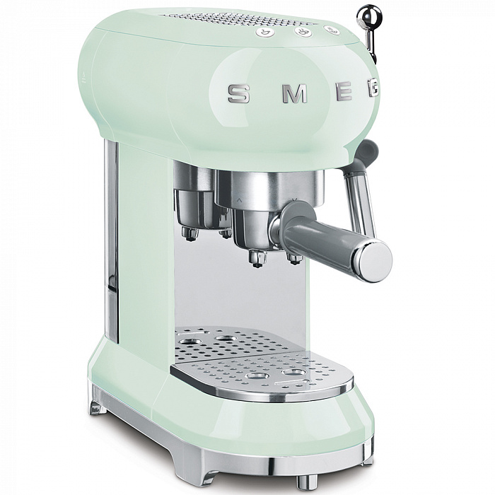 Кофемашина-эспрессо Smeg ECF01PGEU (Pastel green) купить в интернет-магазине icover