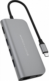 USB-концентратор HyperDrive Power 9-in-1 USB-C HD30F (Grey) купить в интернет-магазине icover