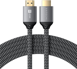 Кабель Satechi (ST-8KHC2MM) 8K ULTRA HD HDMI 2.1 2 м (Space Grey) купить в интернет-магазине icover