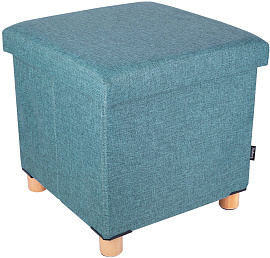 Пуф складной с ящиком Ridberg BOX Wool (Emerald) купить в интернет-магазине icover