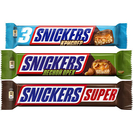 Ассорти BarsMix шоколадный батончик Snickers Super (80г), Лесной орех (81г), Криспер (60г) 5 шт. купить в интернет-магазине icover