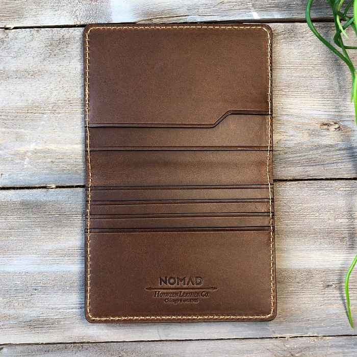 Кошелек Nomad Slim Leather NM500R0U00 (Dark Brown) купить в интернет-магазине icover