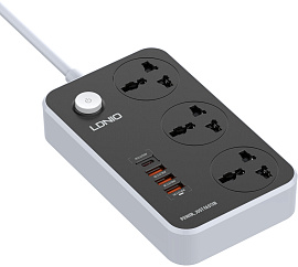 Сетевой фильтр LDNIO Intelligent Power Strip SC3412 3U 2м (Gray) купить в интернет-магазине icover