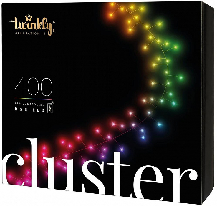 Smart-гирлянда Twinkly Cluster RGB 400 (TWS-400 STP) купить в интернет-магазине icover