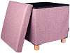 Пуф складной с ящиком Ridberg BOX Wool (Pink) купить в интернет-магазине icover