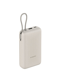 Внешний аккумулятор Xiaomi Power Bank BHR8851GL (Integrated Cable) 20000 mAh (Biege) купить в интернет-магазине icover