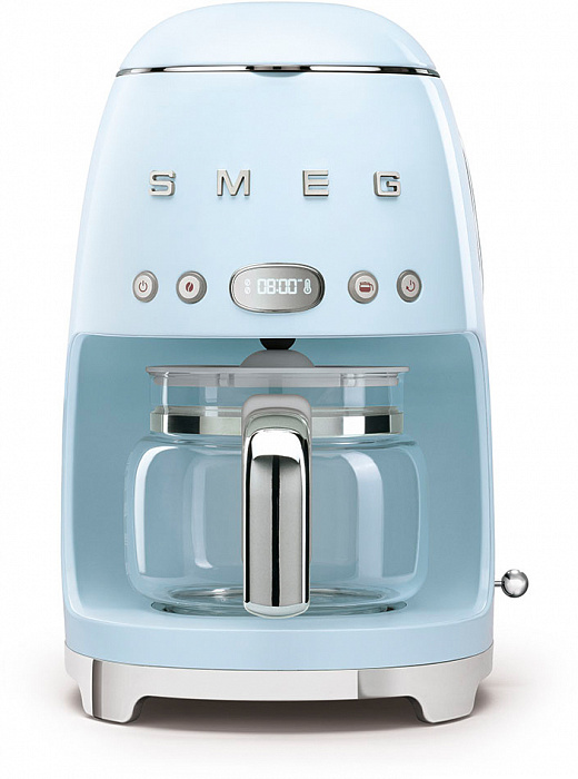 Капельная кофемашина Smeg DCF02PBEU (Pastel Blue) купить в интернет-магазине icover