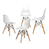 Комплект стульев RIDBERG DSW EAMES 4 шт. (White) купить в интернет-магазине icover