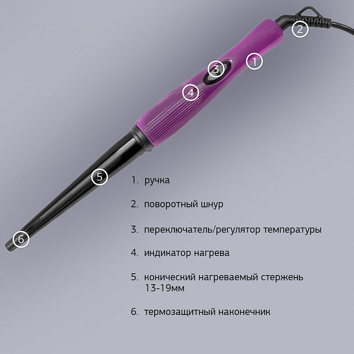 Щипцы Starwind SHE3101 30Вт (Violet) купить в интернет-магазине icover