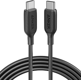 Кабель Anker PowerLine III USB-C/USB-C 1.8м A8856 (Black) купить в интернет-магазине icover