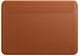 Чехол WIWU Skin New Pro 2 Leather Sleeve для MacBook Pro 13/Air 13 2018 (Brown) купить в интернет-магазине icover