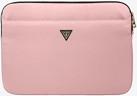 Чехол Guess Nylon with Triangle metal logo (GUCS13NTMLLP) для ноутбука 13" (Pink) купить в интернет-магазине icover